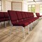 Flash Furniture Fabric Church Chair, Silver Frame, Brgundy XU-CH-60096-BY-SILV-GG - alternate 3