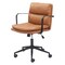 Homeroots Brown and Black Adjustable Height Swivel Rolling Office Chair 571399 - alternate 2