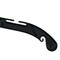 Nahanco 17in Black Plastic Heavy Weight Shirt Hanger, 100PK 2500 - alternate 2