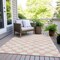 Homeroots 8' X 10' Pink And Gray Polka Dot Washable Indoor Outdoor Area Rug 595268 - alternate 2