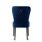 Homeroots Set of Two Tufted Navy Blue and Light Gray Upholstered Velvet Dining Side Chairs 543532 - alternate 2
