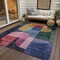 Homeroots 3' X 5' Green Copper And Pink Abstract Washable Indoor Outdoor Area Rug 604476 - alternate 2