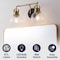 Jonathan Y Shirley 17.5" 2-light Farmhouse Industrial Metal LED Vanity Light w/Seeded Glass Globe Shades, Brass JYL7404B - alternate 4