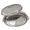 Amerihome 2 Piece Stainless Steel Roasting Set SSRSET - alternate 2
