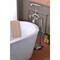 Anzzi Suni 3-Handle Claw Foot Tub Faucet with Hand Shower in Brushed Nickel FS-AZ0052BNR - alternate 3
