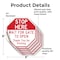 Signmission Stop Here Wait for Gate to Open Tha, 6 inch X 6 inch, Vinyl Decal, 5PK OC-D-5PACK-6-288 - alternate 2