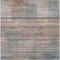 Homeroots 9' X 12' Copper Gray And Blue Striped Washable Indoor Outdoor Area Rug 588056 - alternate 3