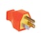 Pass & Seymour Plug and Connector, 2 -Pole, 15 A, 125 V, NEMA: NEMA 5-15P, Orange SA399OCC10 - alternate 2