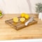 Happimess Eldridge Small 14"W x 10"D Handcrafted Acacia Wood Grain Thick Reversible Cutting Board w/Juice Gro CUT1003A - alternate 2