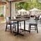 Flash Furniture 48" x 30" Tabletop, Seamless Surface Technology, Dark Brown, 22" x 30" Black Table Height X-Bases ST-REC3048-WBR-T2230-GG - alternate 3