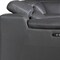 Homeroots Gray Italian Leather Power Reclining U Shaped Eight Piece Corner Sectional With Console 366360 - alternate 1