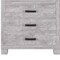 Homeroots 48" Gray Wood Five Drawer Dresser 564696 - alternate 2