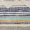 Homeroots Set of Two Blue Striped Cotton Throw Pillow With Fringe, 2PK 554580 - alternate 1