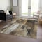 Homeroots 5' X 8' Chocolate Abstract Washable Non Skid Indoor Outdoor Area Rug 563596 - alternate 2