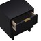 Manhattan Comfort Elara 18 in Solid Wood Nightstand in Black (2-Drawer) NS1780-2 - alternate 1