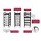 Luxor 4-Bin Industrial Lug Cart UCWS002 - alternate 2