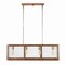 Jonathan Y Gaines 34.5" Linear 4-Light Adjustable Iron Rustic Industrial LED Pendant, Brown/Silver JYL7519A - alternate 4