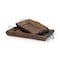 Homeroots Set of Two Brown Rectangular Wood Indoor Outdoor Serving Tray With Handles 376040 - alternate 2
