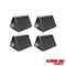 Extreme Max 5001.5775.4 Heavy-Duty Rubber Wheel Chock with Eyebolt - Value 4-Pack 5001.5775.4 - alternate 1