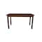 Homeroots 60" Raw Umber Solid Wood Dining Table 548914 - alternate 1