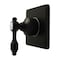 Kingston Brass Single-Handle Six-Way Diverter Valve with Square Trim Kit, Matte Black KS4040TAL - alternate 1