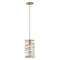 Jonathan Y Helisa 7.25" 1-Light Modern Contemporary Iron Spiral LED Pendant, Gold Painting JYL7910A - alternate 2
