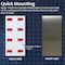5Seconds Brand Revsible Wall Guard for Hand Dryer, Alum Wall Splash Guard, Adhesive Tape Strips, White&Grey Clr 111993 - alternate 2