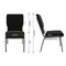 Flash Furniture 18.5"W Black Fabric Church Chair w/ Book Rack, 4PK 4-FD-CH02185-SV-JP02-BAS-GG - alternate 2
