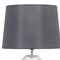 Homeroots 18" Clear Glass Novelty Table Lamp With Gray Drum Shade 643309 - alternate 2