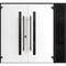 Vdomdoors Aluminum Double Doors Dekton 0163 Venezia Noce 1 Sidelight Entry Door Painted (W86xH96) Left hand I DEKTON0163DEXD-VEN-W72+14xH96-LH-I - alternate 2
