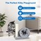 Simple Deluxe FluffyDream Small Cat Scratching Post with Cat Play Tunnel for Kittens, 11.8in Sisal Cat Scratching GLN1PTTREESCRACH13G02 - alternate 2