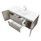 Cutler Silhouette Collection 48 in Wall Mount Bathroom Vanity - 2 Doors, 2 Drawers With Top, Aria FV-ARIA48 - alternate 2