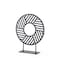 Homeroots 11" Black Metal Geometric Circle Tabletop Sculpture 392547 - alternate 3