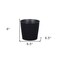 Homeroots 7in Black Recycled Plastic Indoor Outdoor Round Pot Planter 488222 - alternate 2