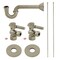 Kingston Brass Bathroom Plumbing Supply Kit, 1/2" NPT Female Inlet x 3/8" O.D. Compression Outlet, Brushed Nickel KPK408 - alternate 1