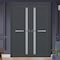 Sartodoors Interior Solid French Double Doors Frosted Glass 84x84 (2* 42x84) Solid Core Modern Interior VEREGIO7288DD-ANT-8484 - alternate 1