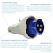 Walther-Werke Pin and Sleeve Plug, 20A, 230/250, 1 Phase, 2 Pole, Blue, Screw Terminals Wire Connection Type 219306 - alternate 3