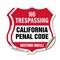 Signmission California No Trespassing Shield Sign Ca, 4 inch X 4 inch, Vinyl Decal, 2PK SHI-D-2PACK-4-368 - alternate 1