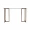Homeroots 48" Clear and Champagne Glass Writing Desk 402037 - alternate 1
