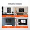 Vevor Magnetic Glass Whiteboard Dry-Erase Board 36"x24" Wall-Mounted Black GB-2436-MB - alternate 3