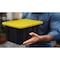 Ramtuff 2 gal Black/Yellow Storage Tote Stackable ST12080605 - alternate 2