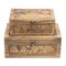 Homeroots Set of Two Natural Solid Wood And Fabric Box With Lid, 2PK 489347 - alternate 2
