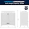 Flash Furniture Haven 36in. Vanity w/Sink, Storage Cabinet w/Blk Hardware, Bottom Drawer, Marble Countertop, Wht FS-BN-4-36-KD-WH-HDBLK-GG - alternate 2