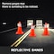 Vevor Traffic Safety Cones PVC Parking Cones 18" W/ 1 Reflective Collars 11" X 11" Red PVC Base, 20PK CC-A45-20PCS - alternate 2