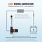 Vevor Linear Actuator 12V 6Inch Heavy Duty 1320lbs/6000N 0.19 in/s IP44 Protection OK628-6000N - alternate 2