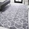 Jonathan Y Tumbling Blocks Modern Geometric Gray/White 5 ft. x 8 ft. Area Rug SEU101F-5 - alternate 2