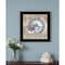Homeroots Farmhouse Blues II 1 Black Framed Print Wall Art 416173 - alternate 2
