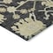 Homeroots 9' X 12' Black And Ivory Floral Washable Indoor Outdoor Area Rug 605191 - alternate 2