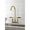 Kingston Brass Double-Handle 4" Centerset Bar Faucet, Polished Brass KB8492CKL - alternate 2
