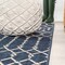 Jonathan Y Ourika Moroccan Geometric Textured Weave Navy/Beige 4 ft Round Indoor/Outdoor Area Rug SMB108K-4R - alternate 2